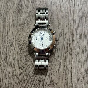 GC by Guess GC7000 Silver Tone Quartz Analog Chronograph Men's Watch